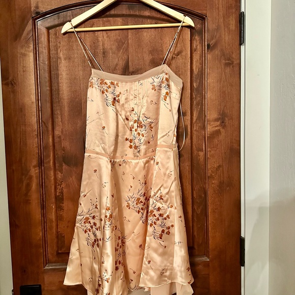 Reformation Irene Silk Dress NWT in Peach Melba - Picture 5 of 6